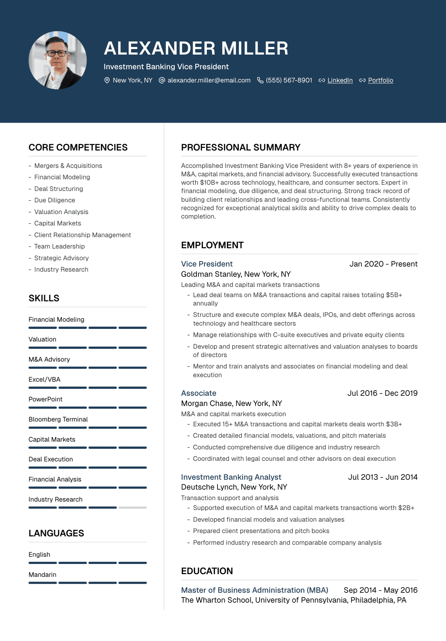 Resume example optimized with UseResume