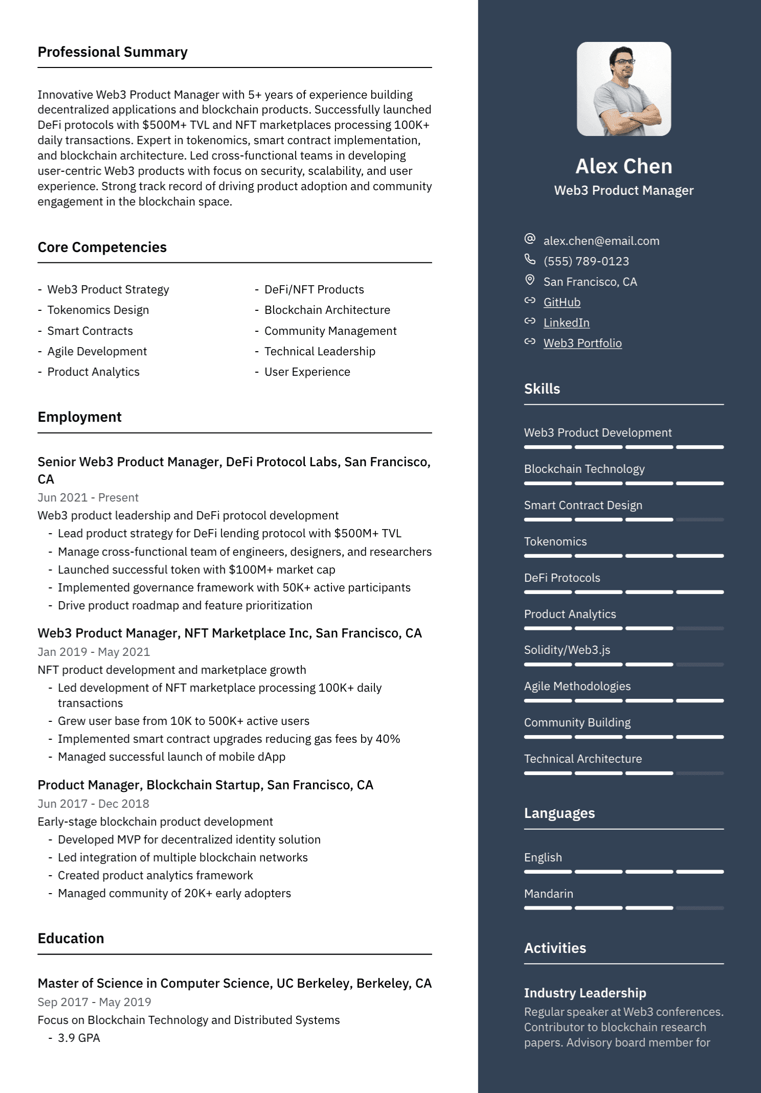 Resume example optimized with UseResume