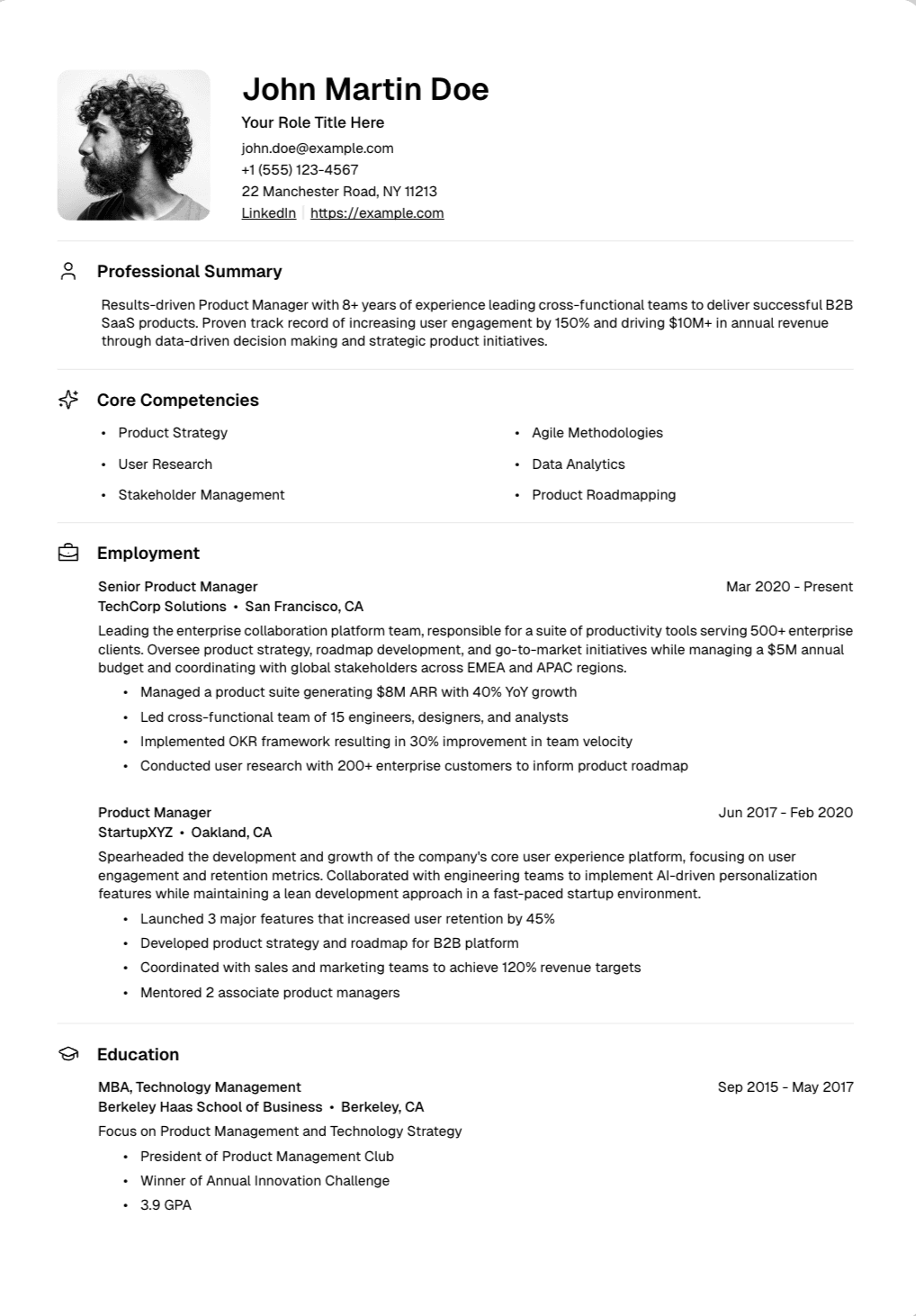 🔬 Research Scientist Resume Template Example