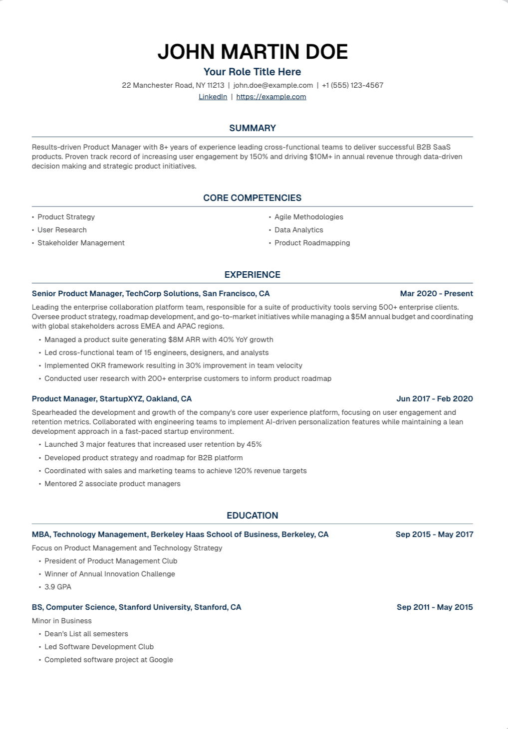 Meridian template example