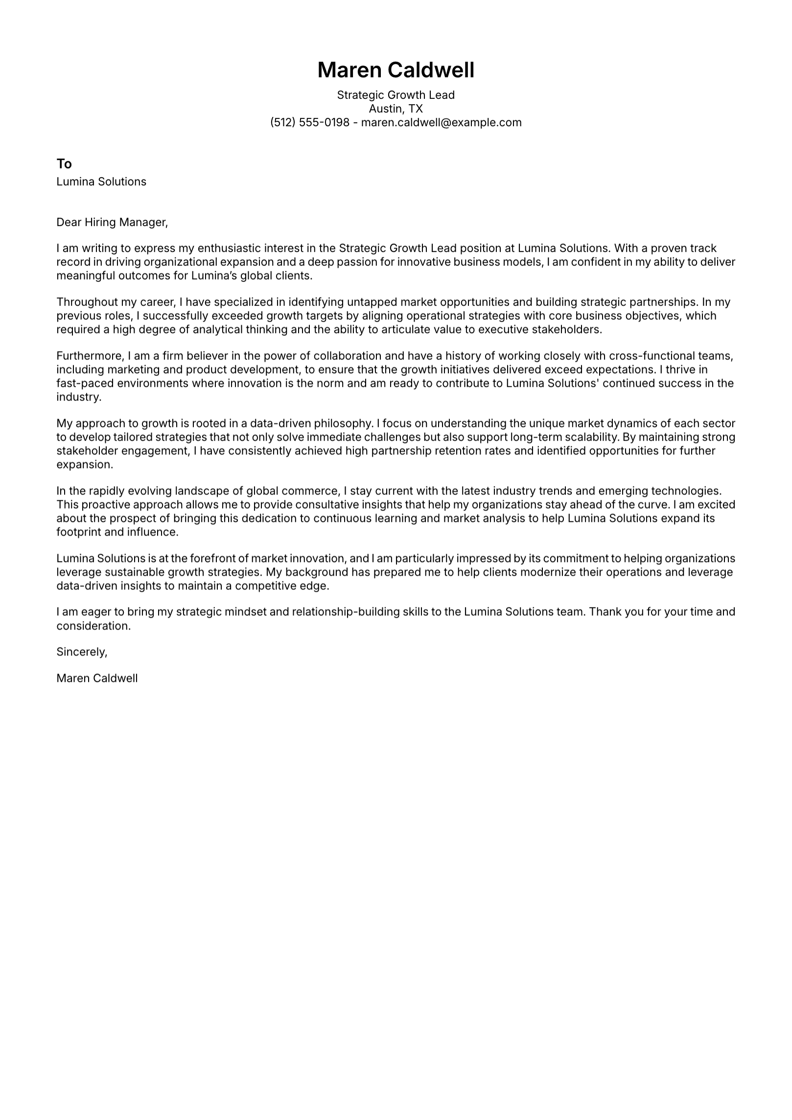 Default cover letter example