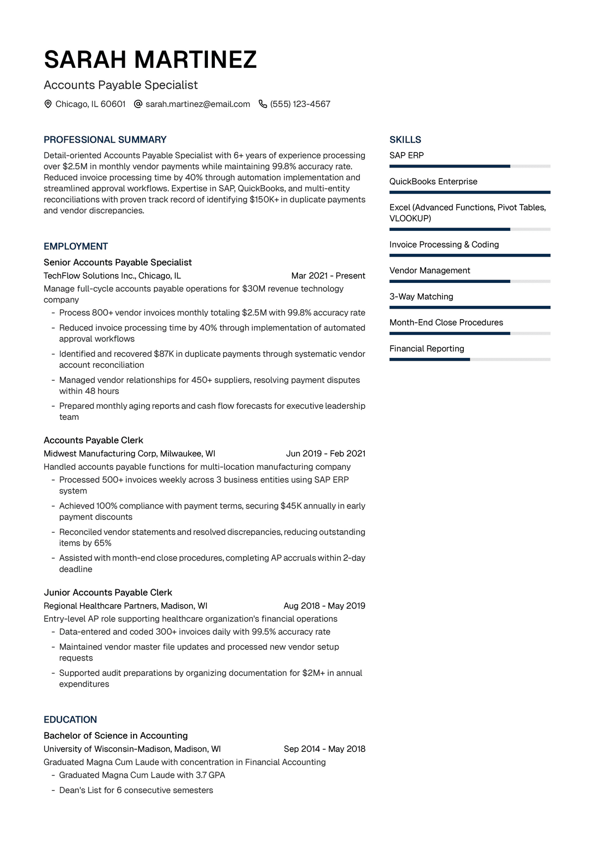 Accounts Payable Specialist