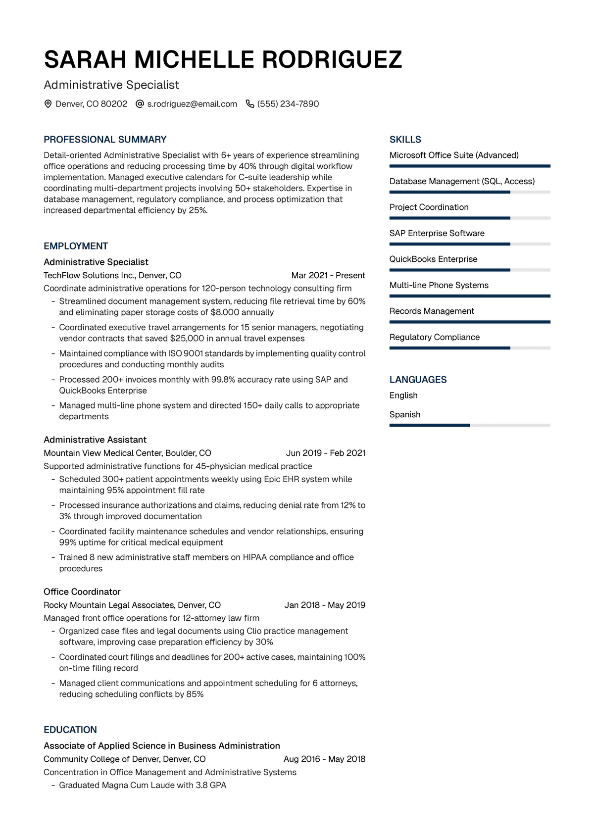 Administrative Specialist