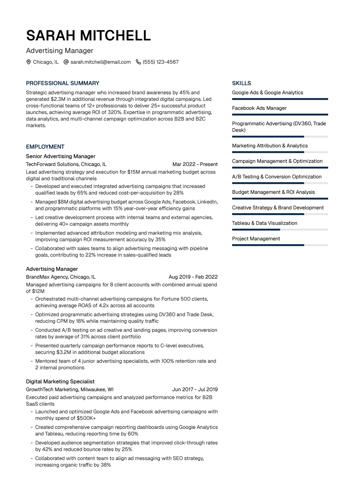 Advertising Manager