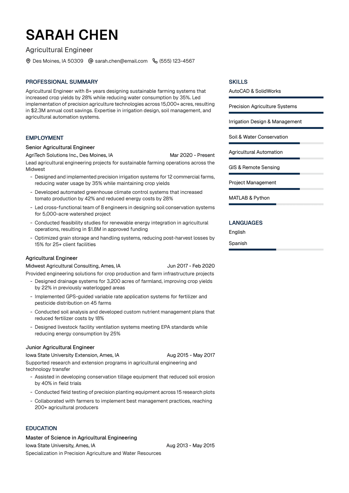 Agricultural Engineer