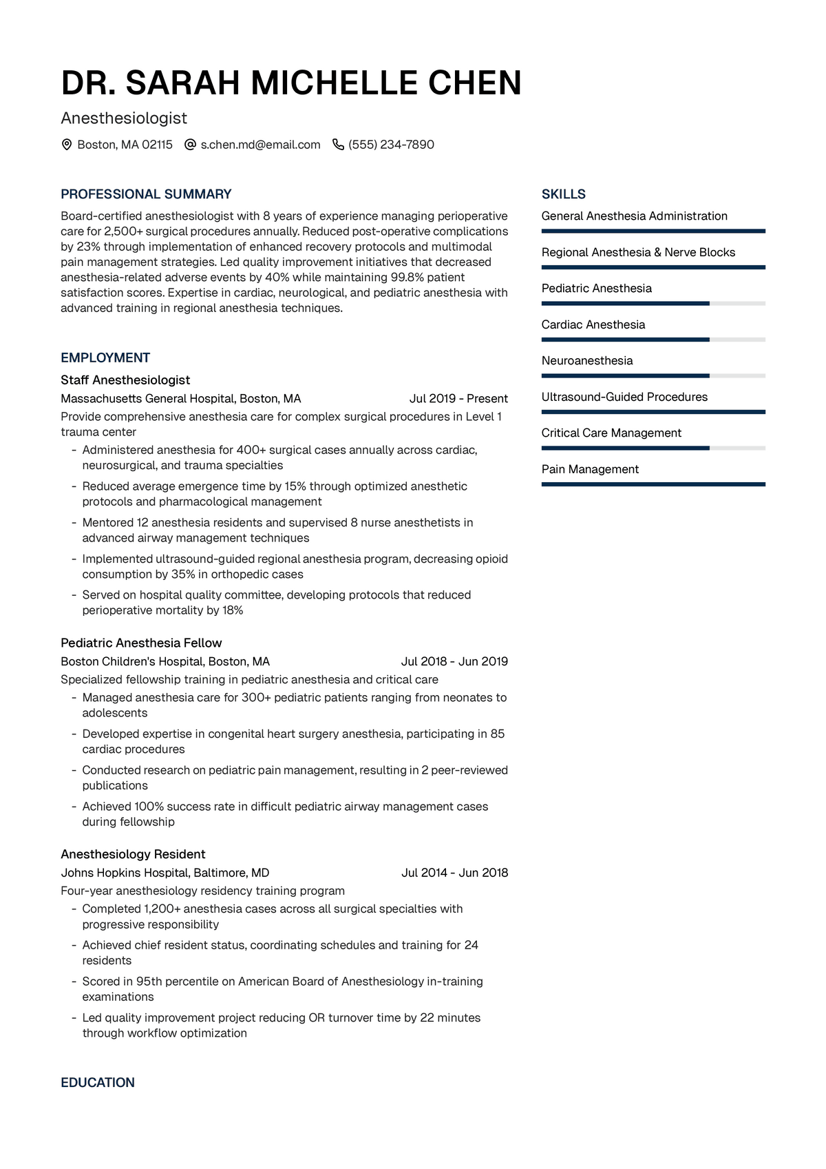 Anesthesiologist