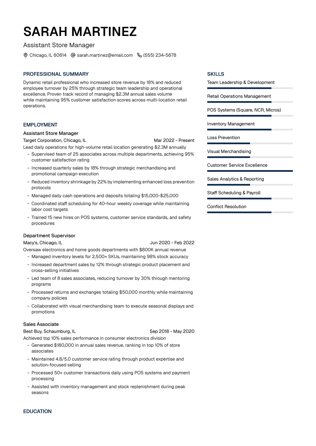 Assistant Store Manager