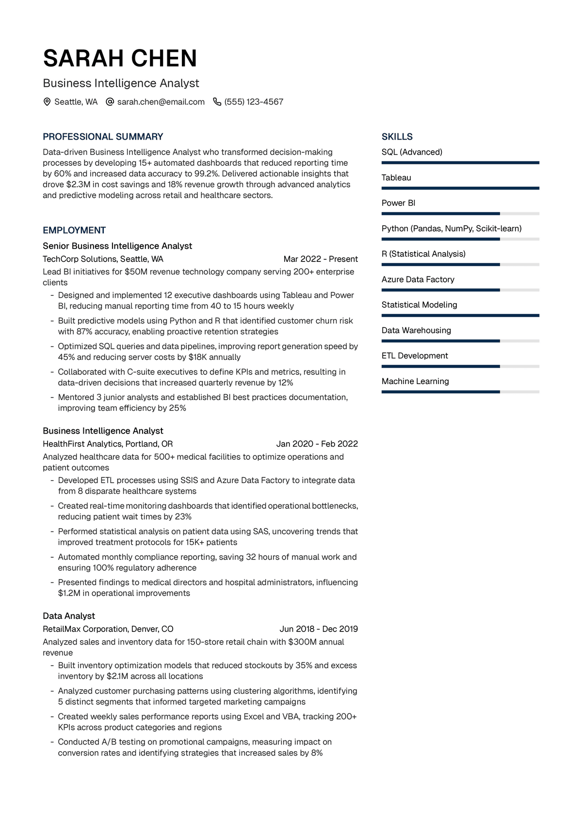 Business Intelligence Analyst