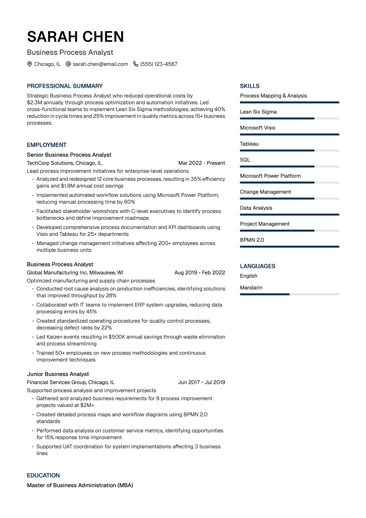 Business Process Analyst