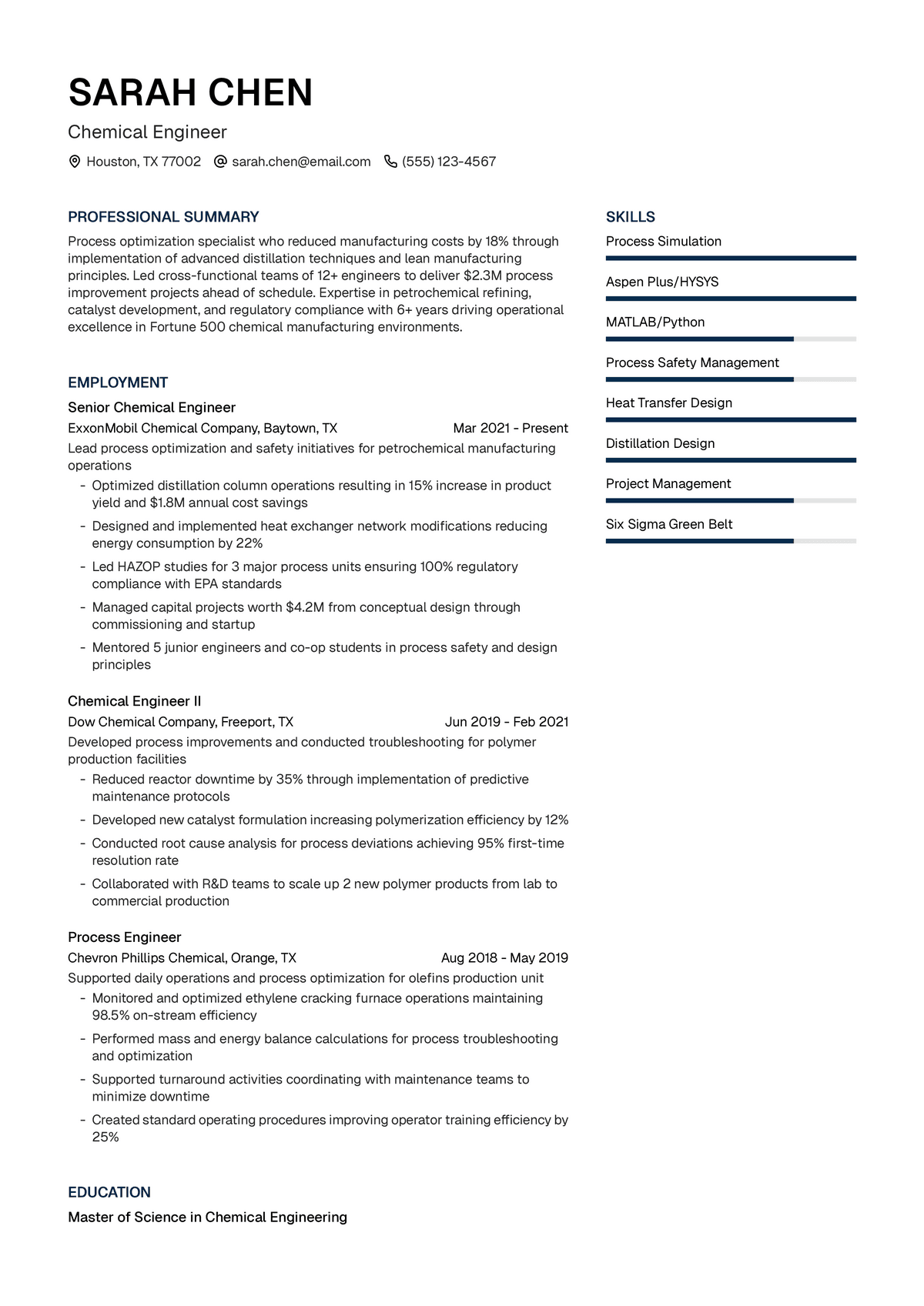 Chemical Engineer