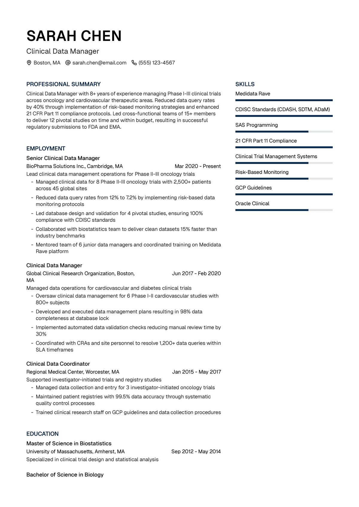 Clinical Data Manager