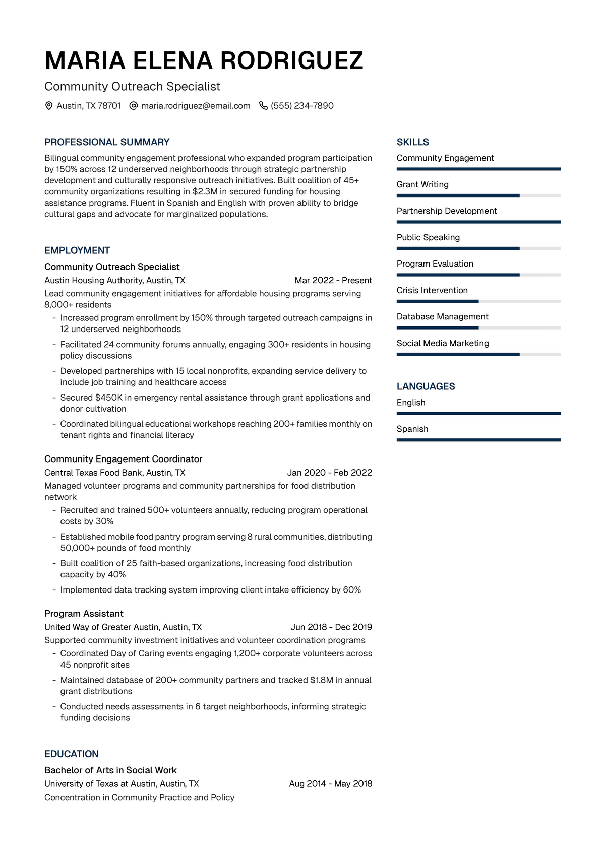 Community Outreach Specialist