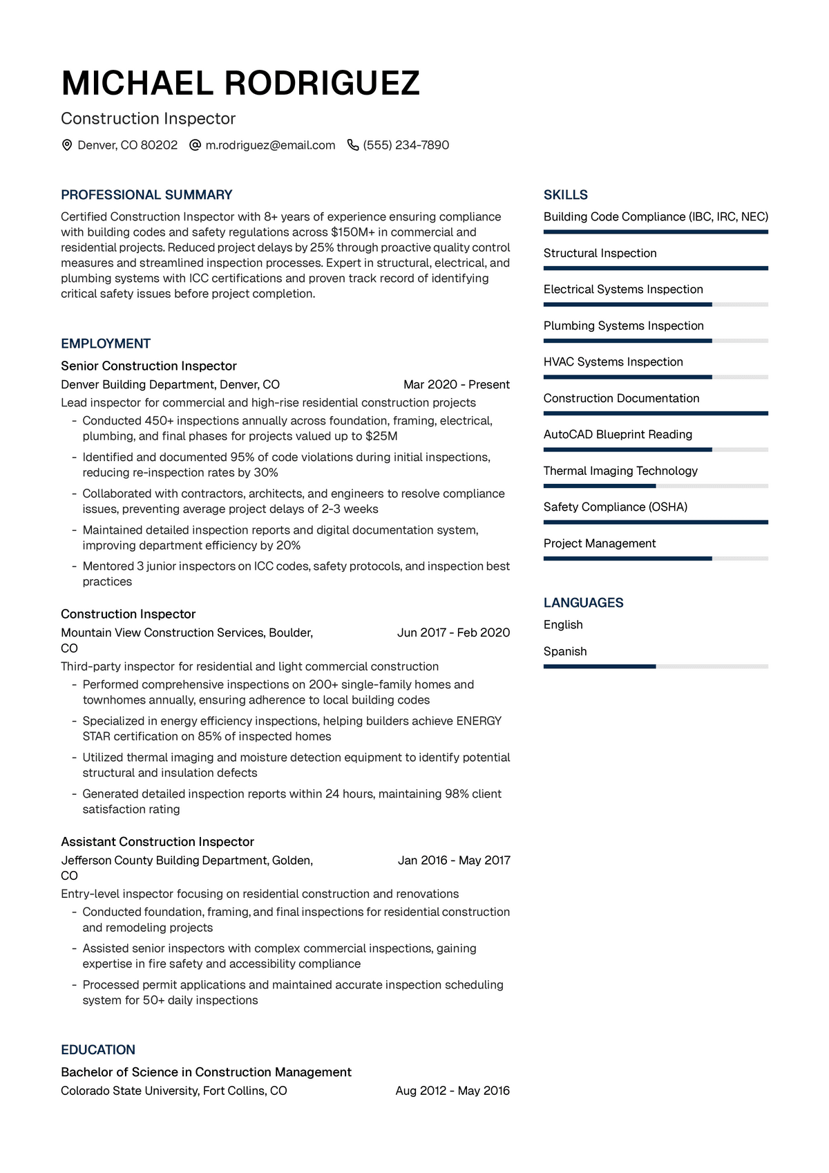 Construction Inspector