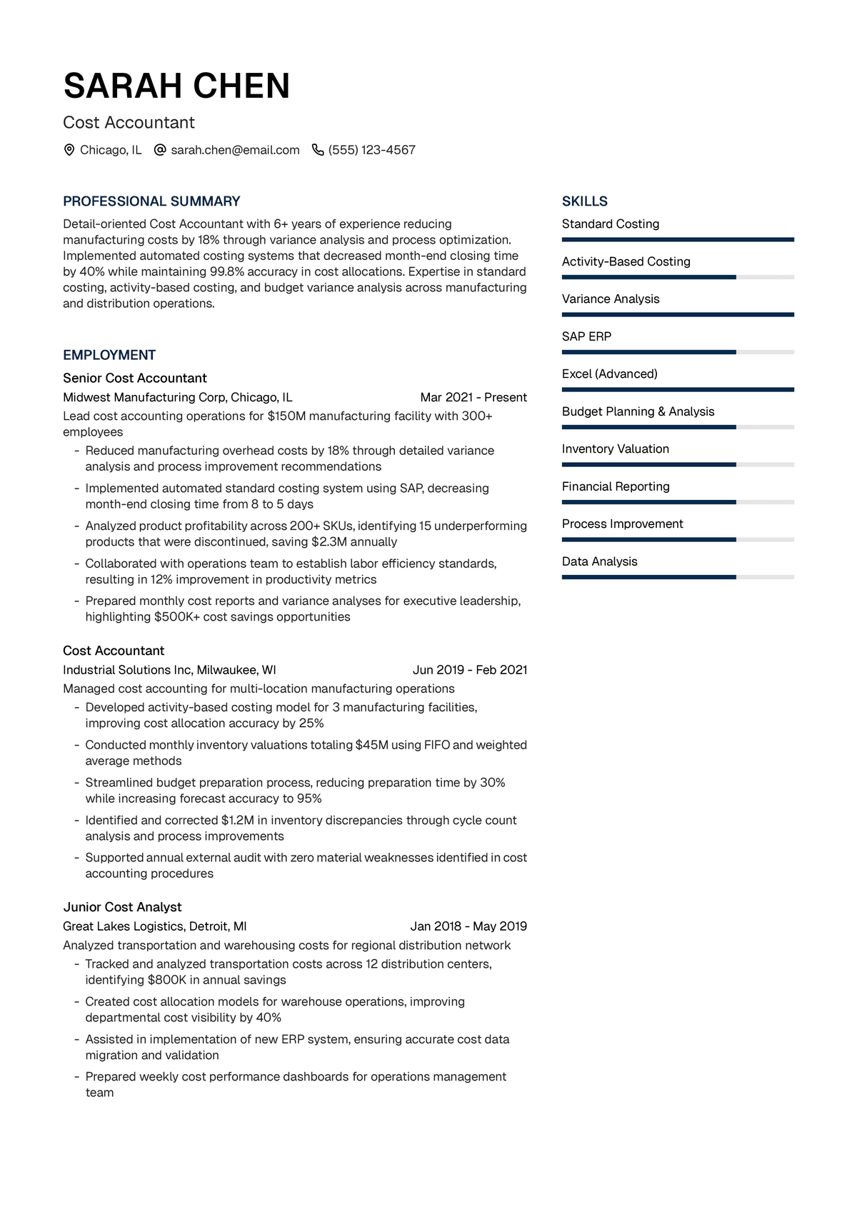 Cost Accountant