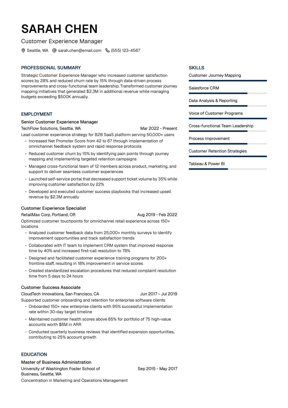 Customer Experience Manager