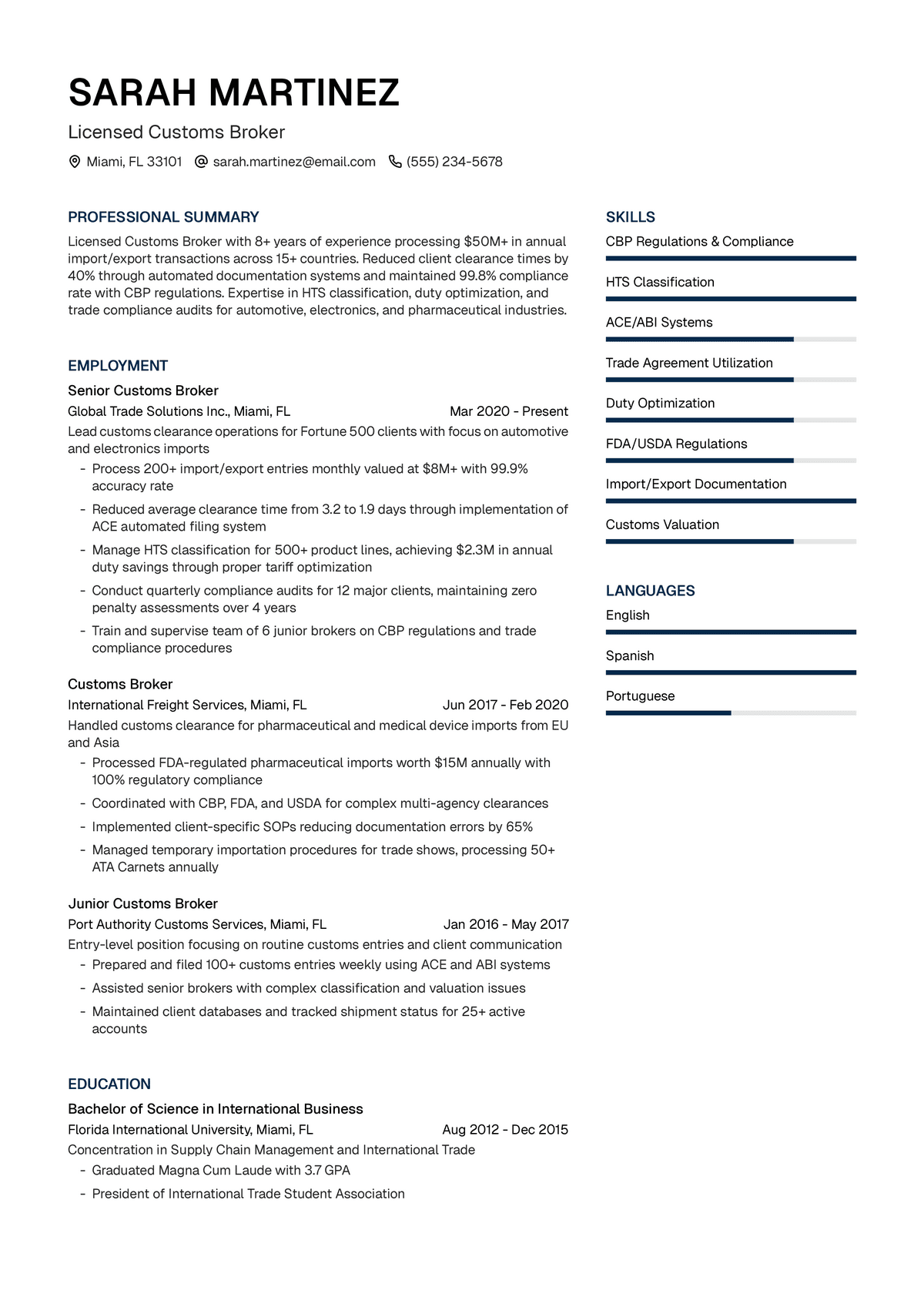 Customs Broker