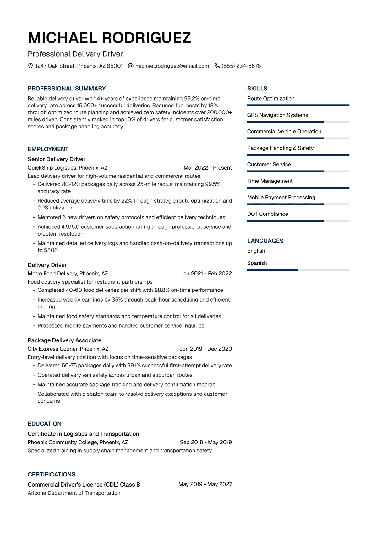 Delivery Driver
