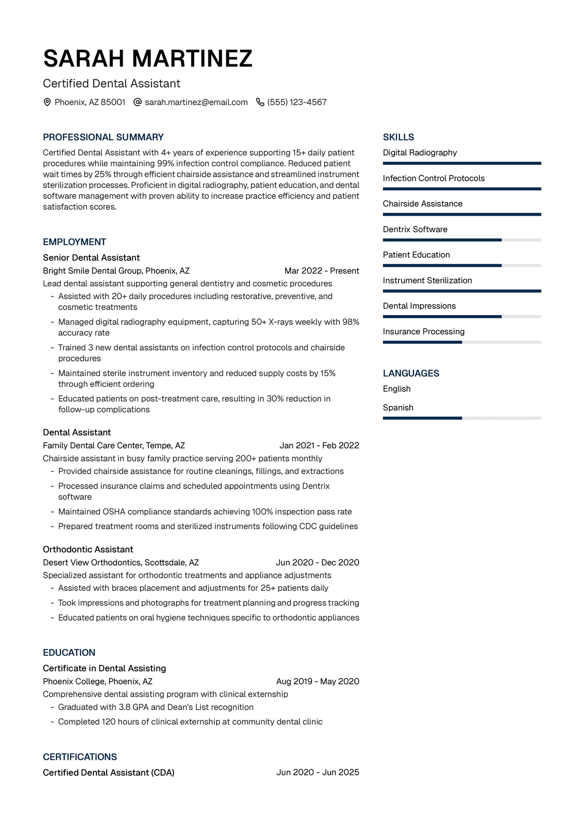 Dental Assistant