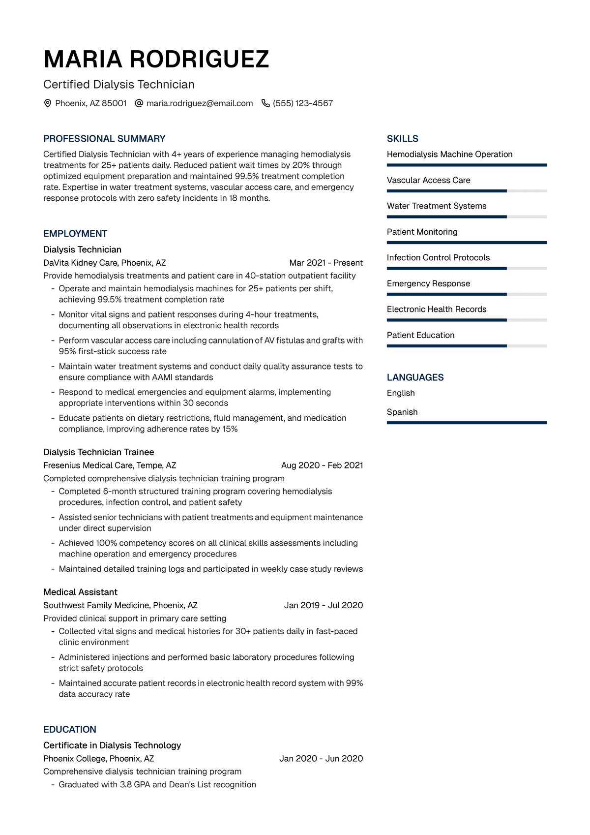 Dialysis Technician