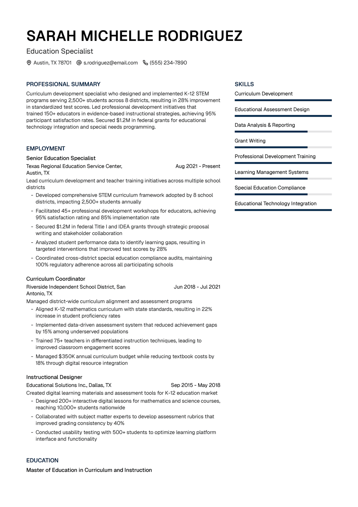 Education Specialist