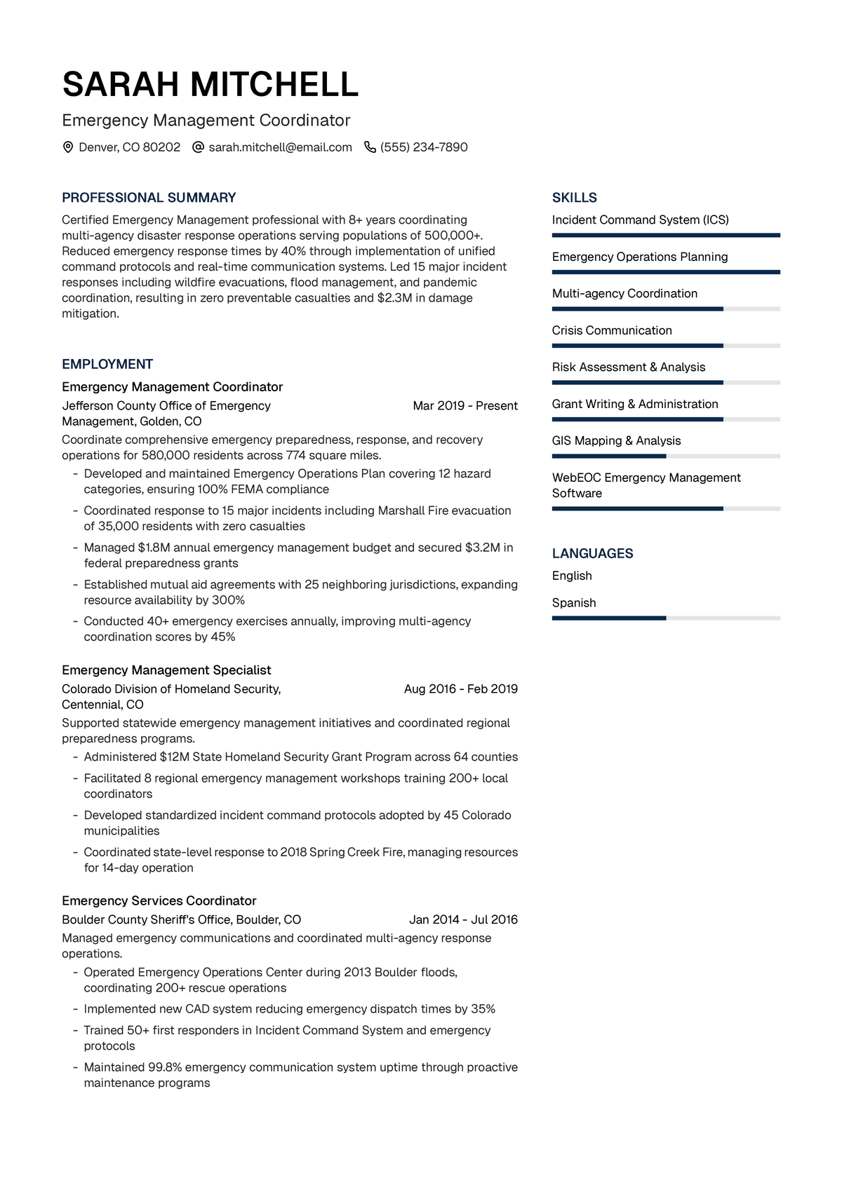 Emergency Management Coordinator