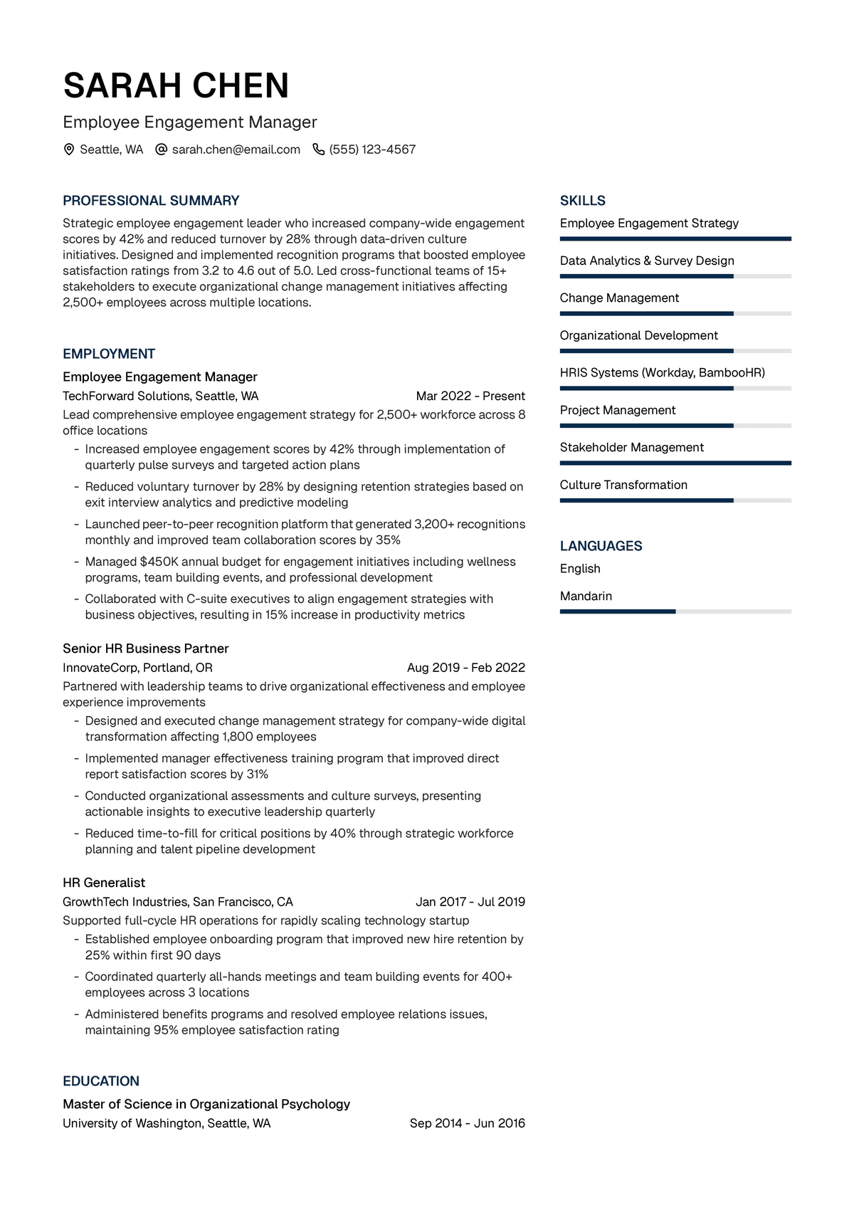 Employee Engagement Manager