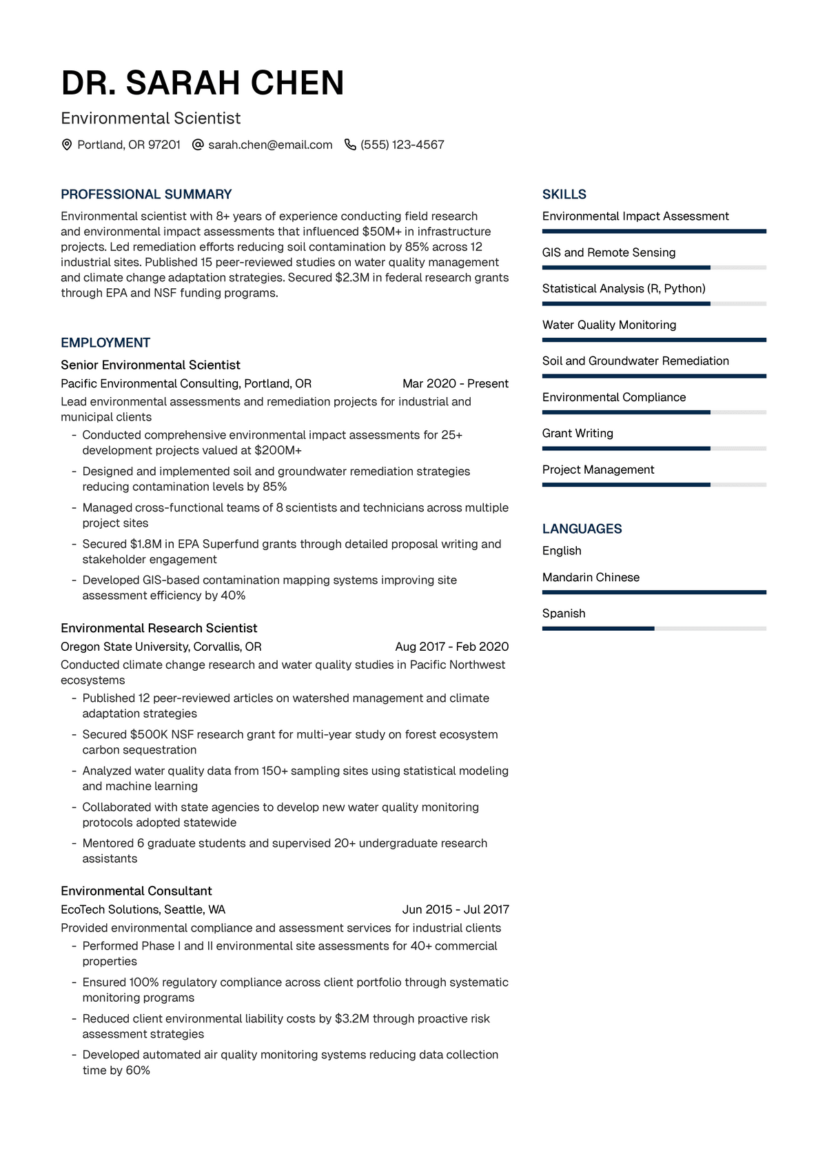 Environmental Scientist