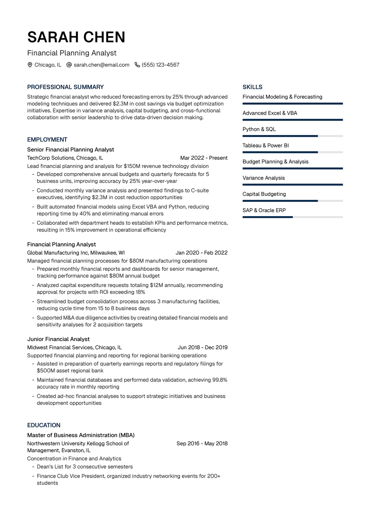 Financial Planning Analyst