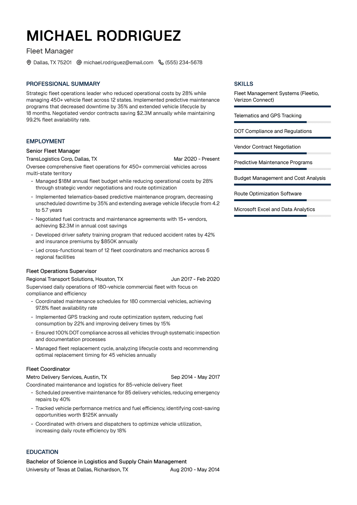 Fleet Manager