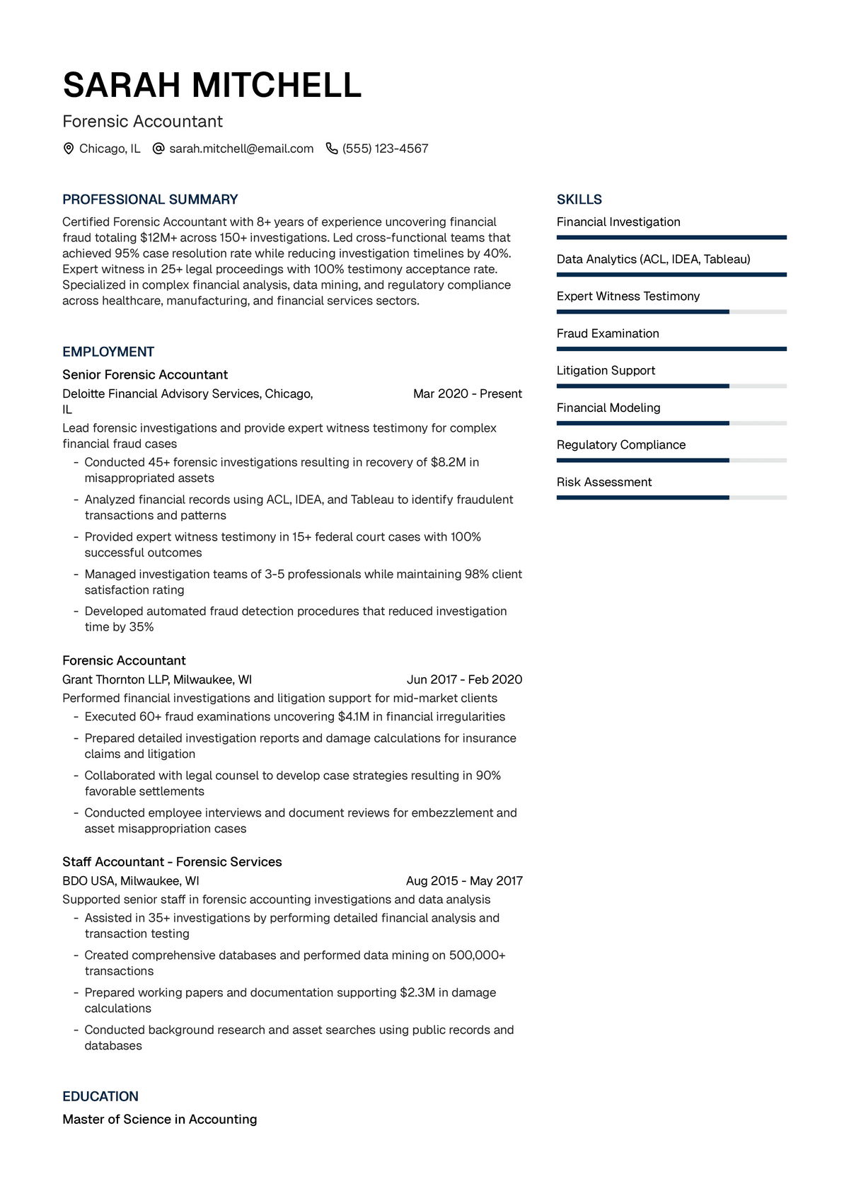 Forensic Accountant