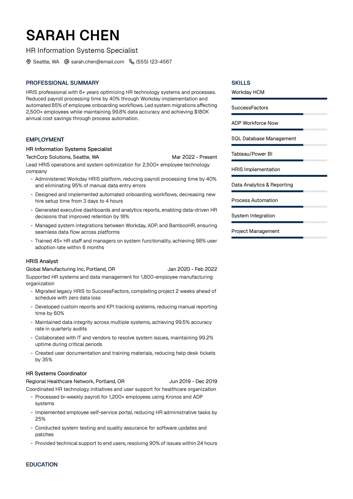 HR Information Systems Specialist