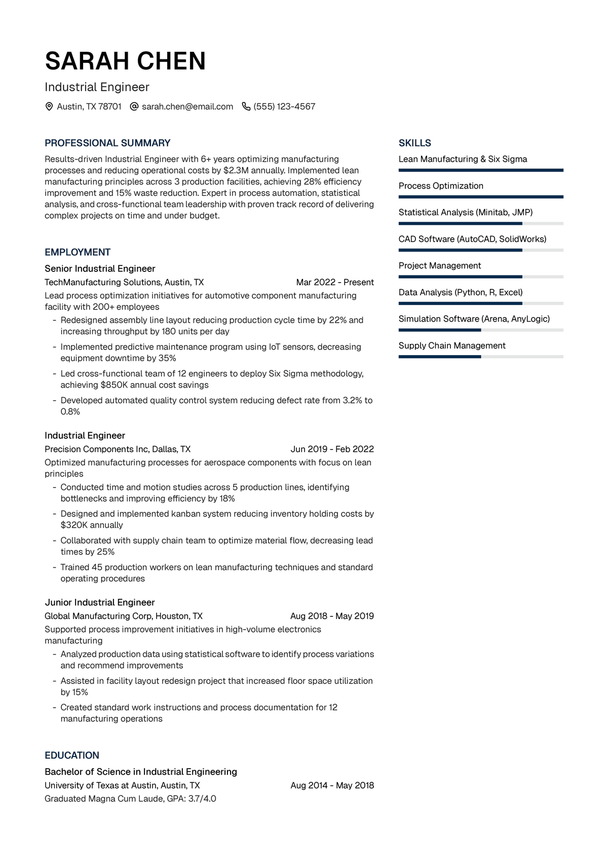 Industrial Engineer