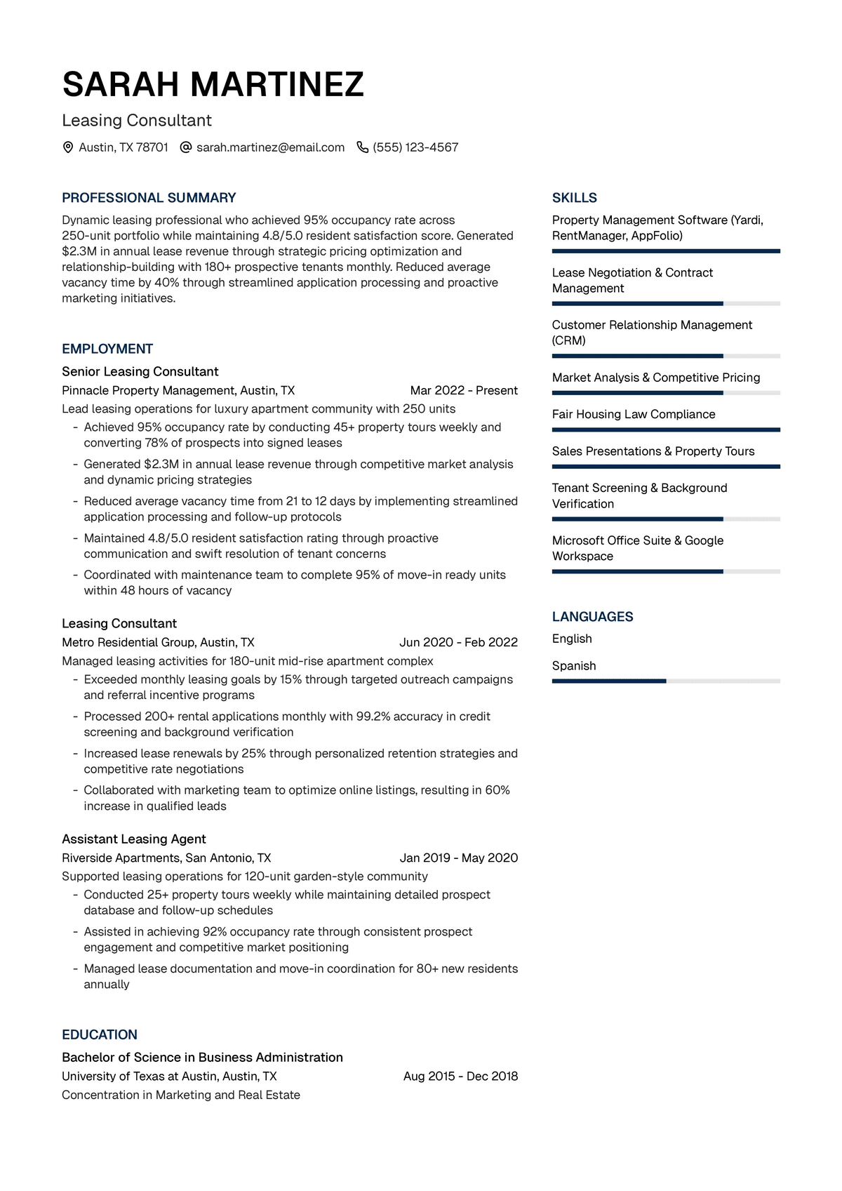 Leasing Consultant