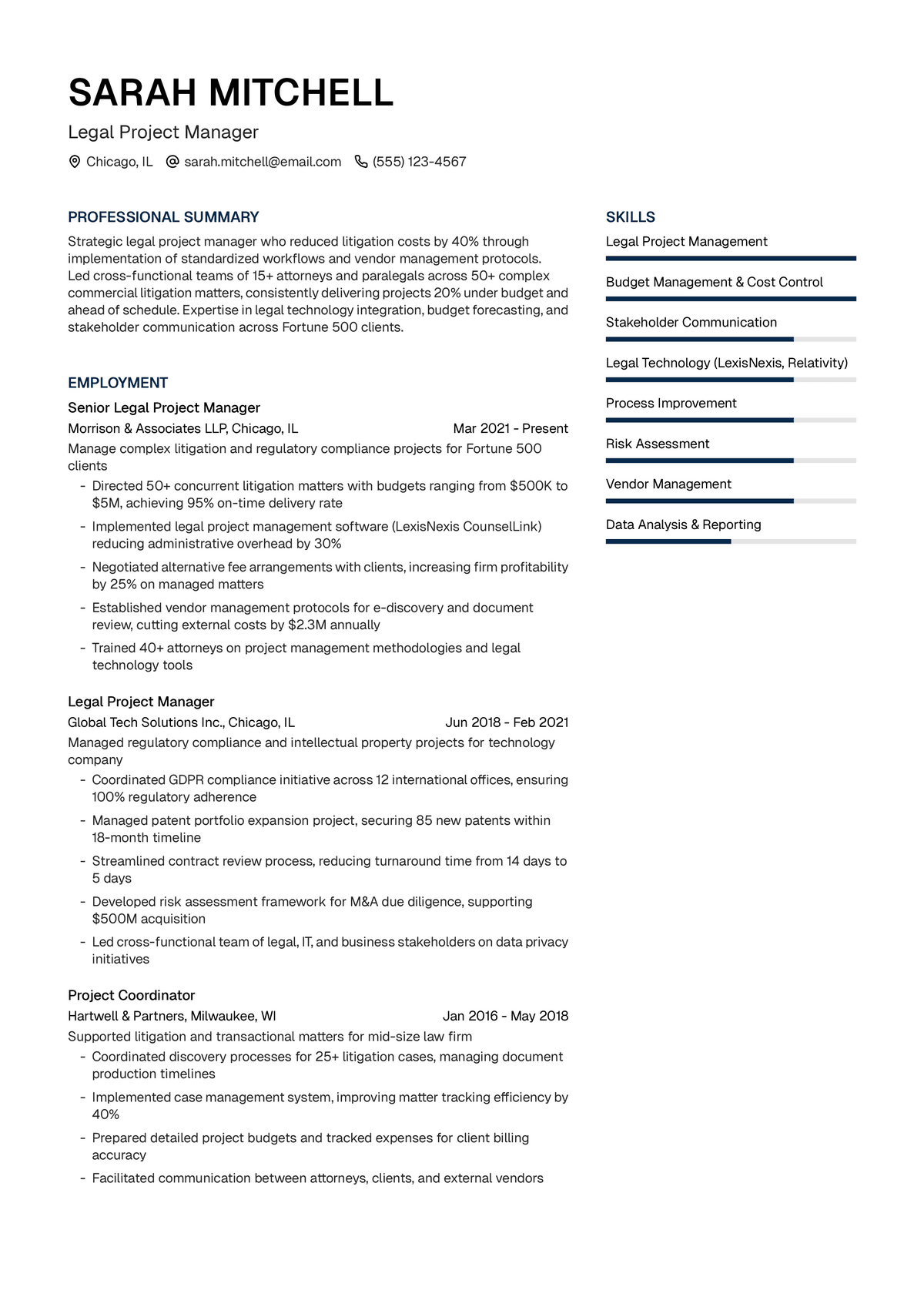 Legal Project Manager