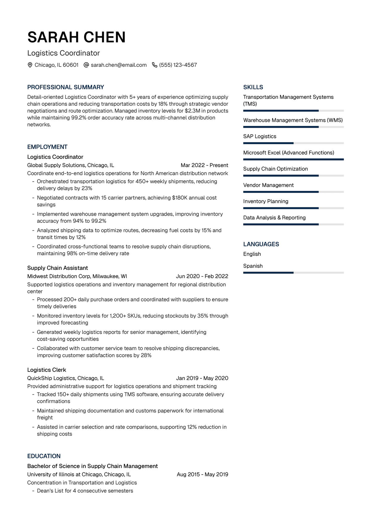 Logistics Coordinator