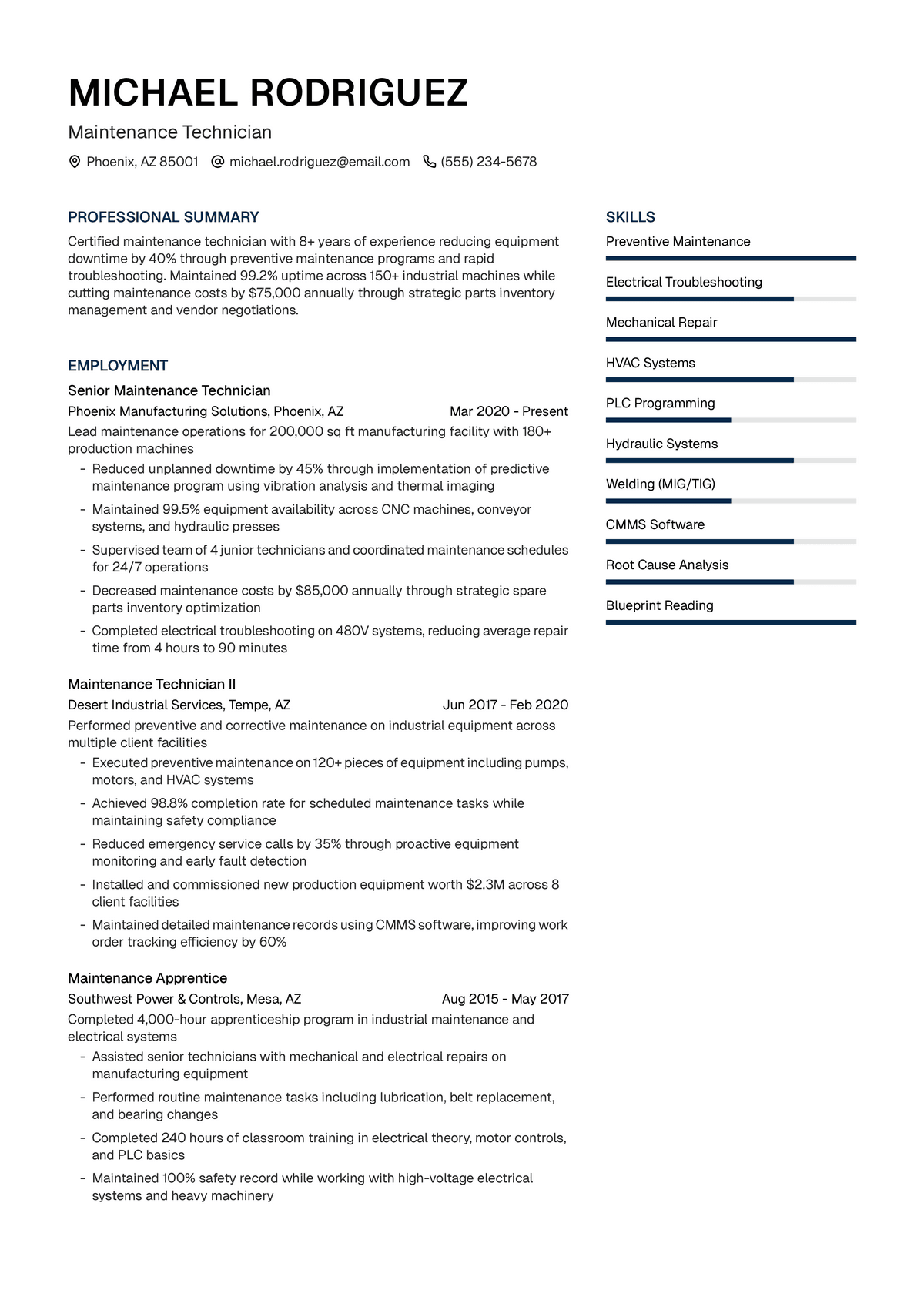 Maintenance Technician