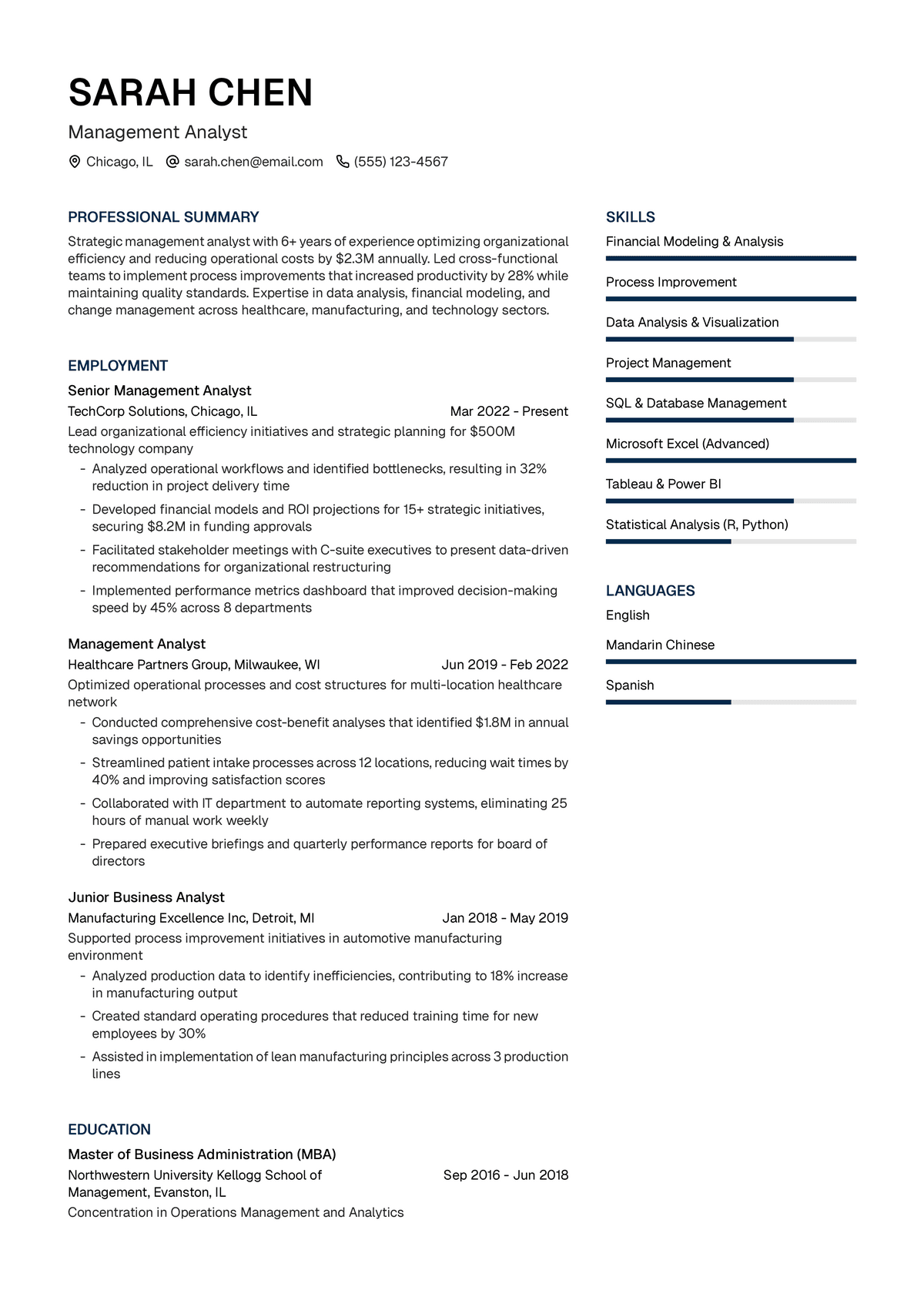 Management Analyst