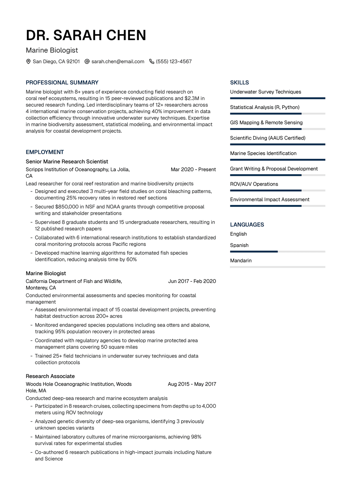 Marine Biologist