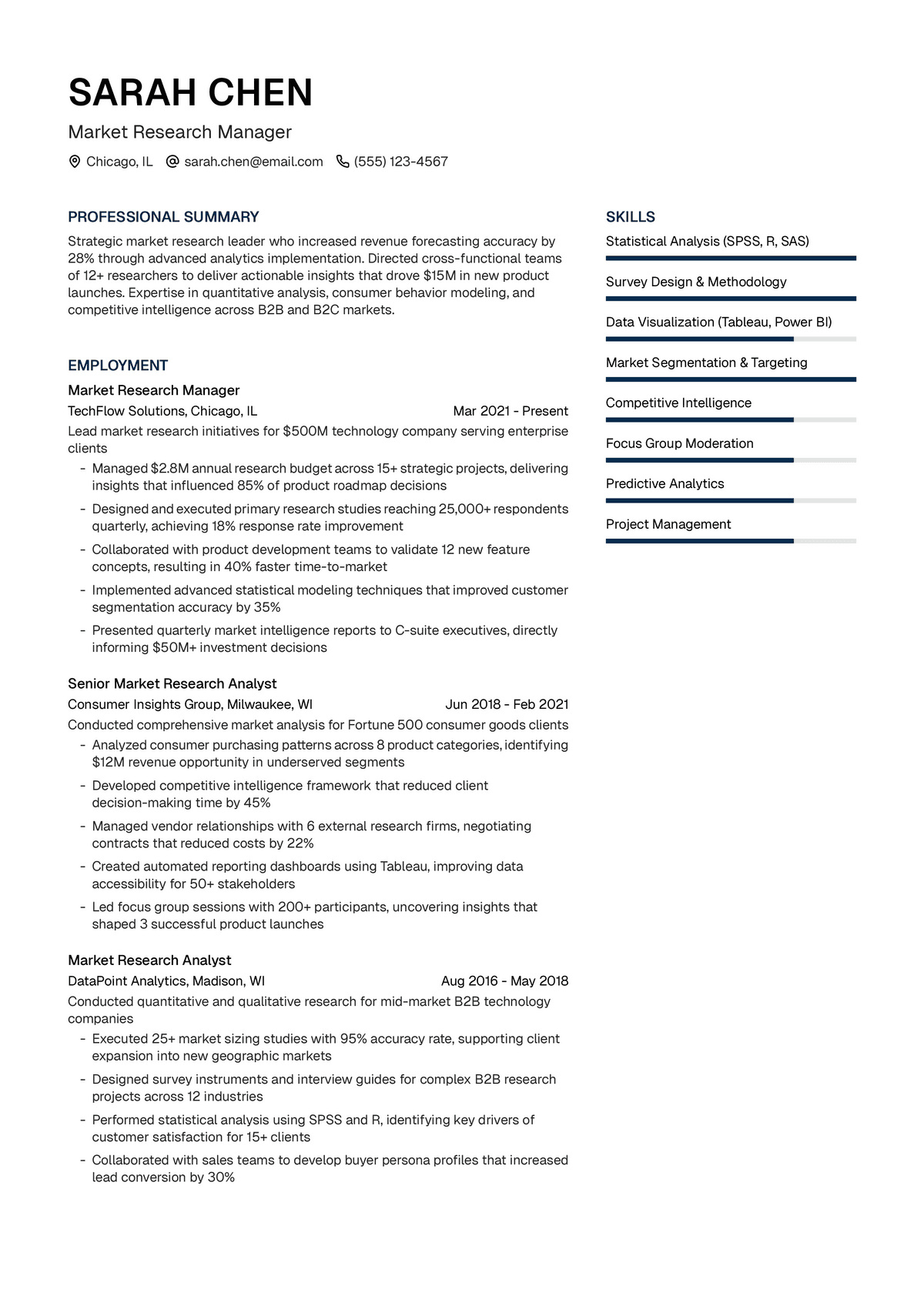 Market Research Manager