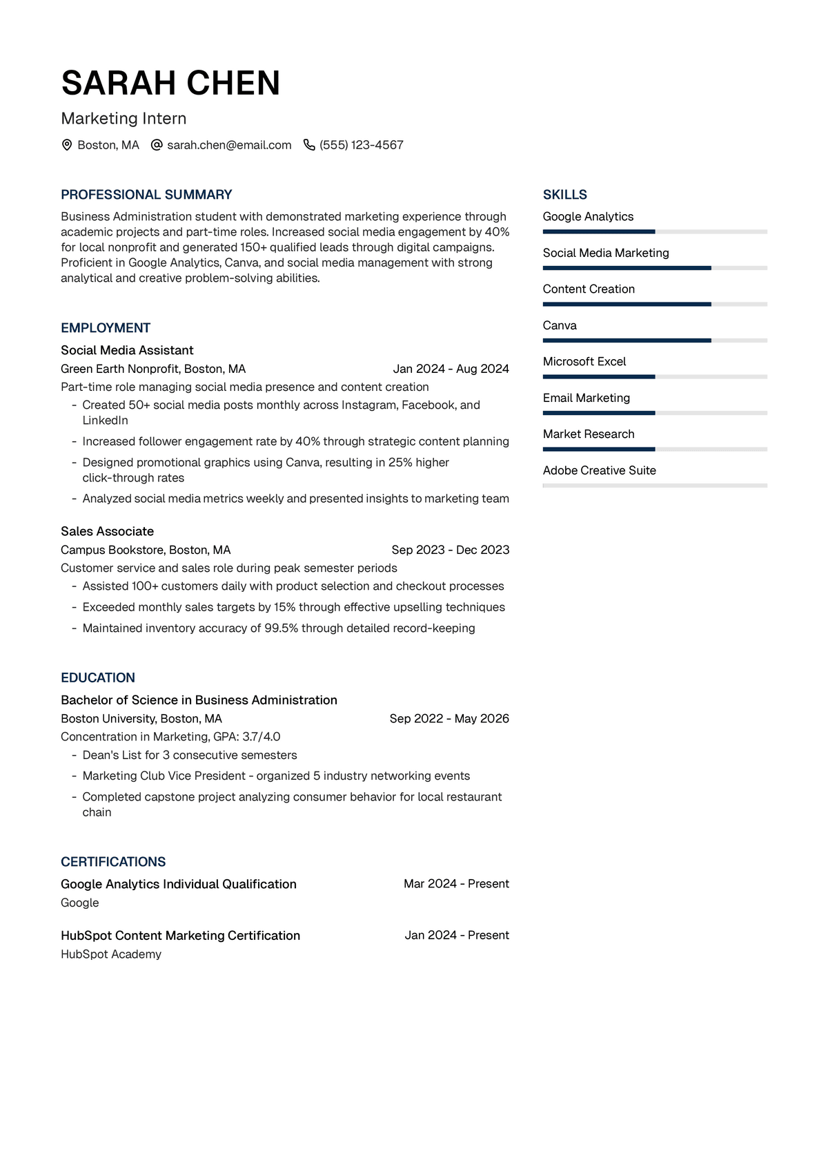 Marketing Intern