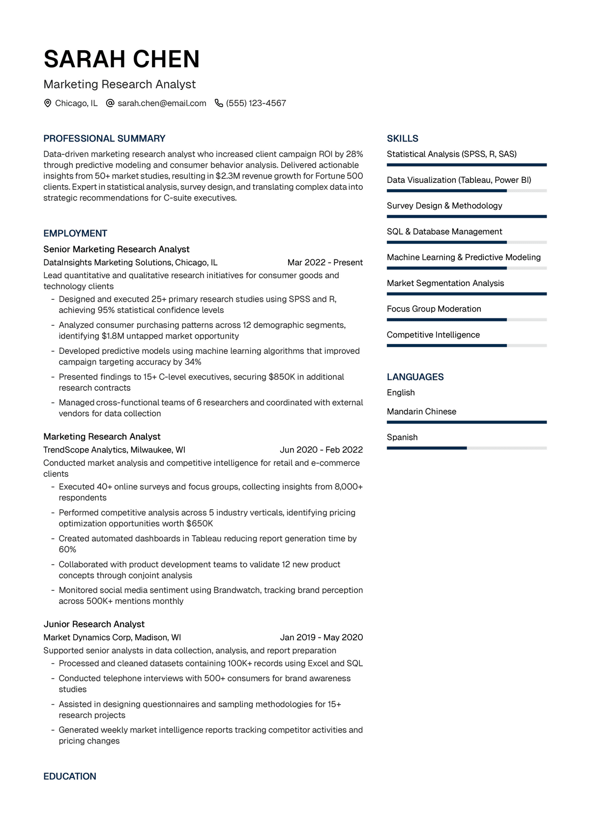 Marketing Research Analyst