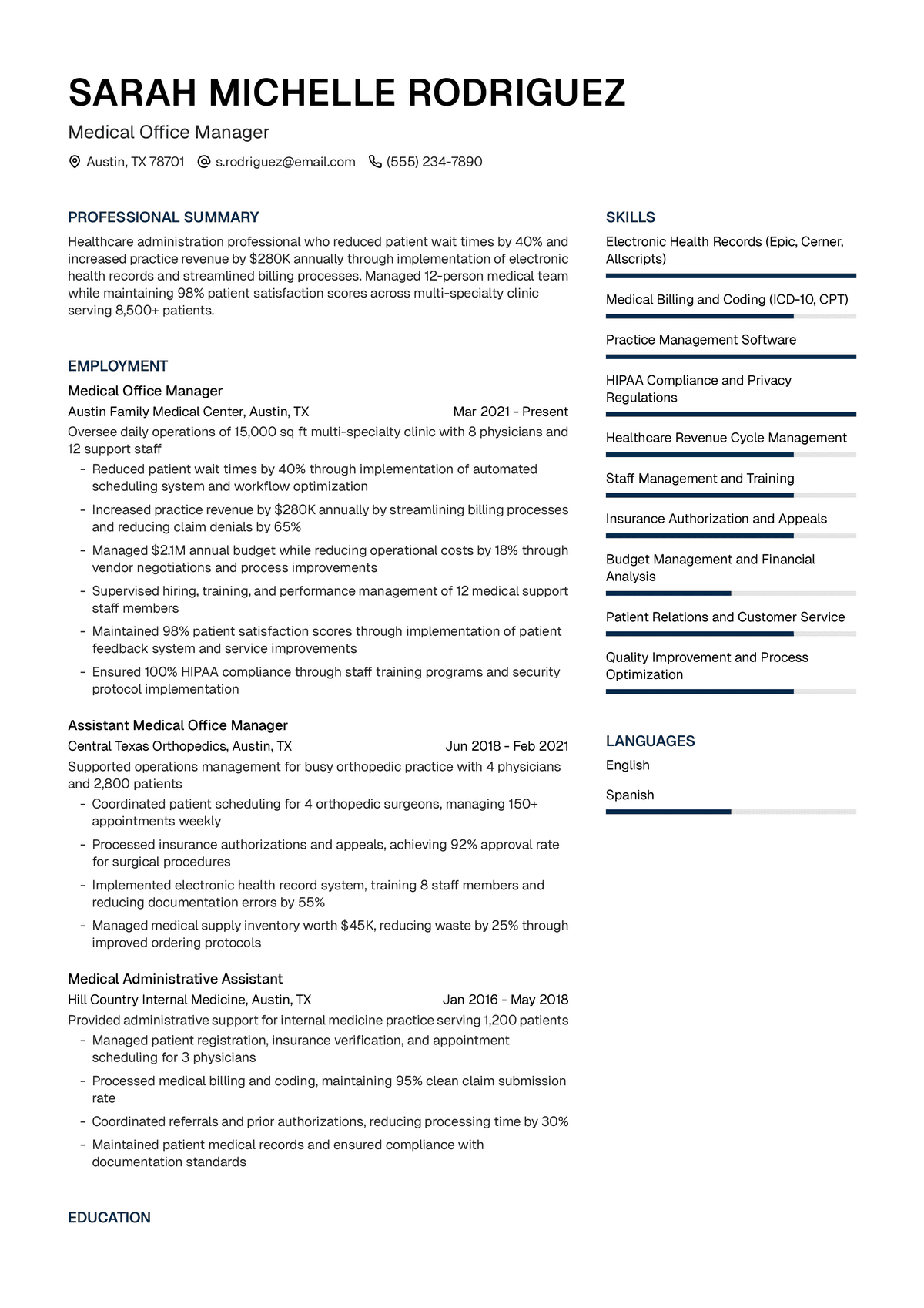 Medical Office Manager