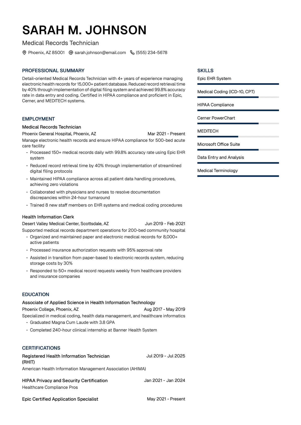 Medical Records Technician