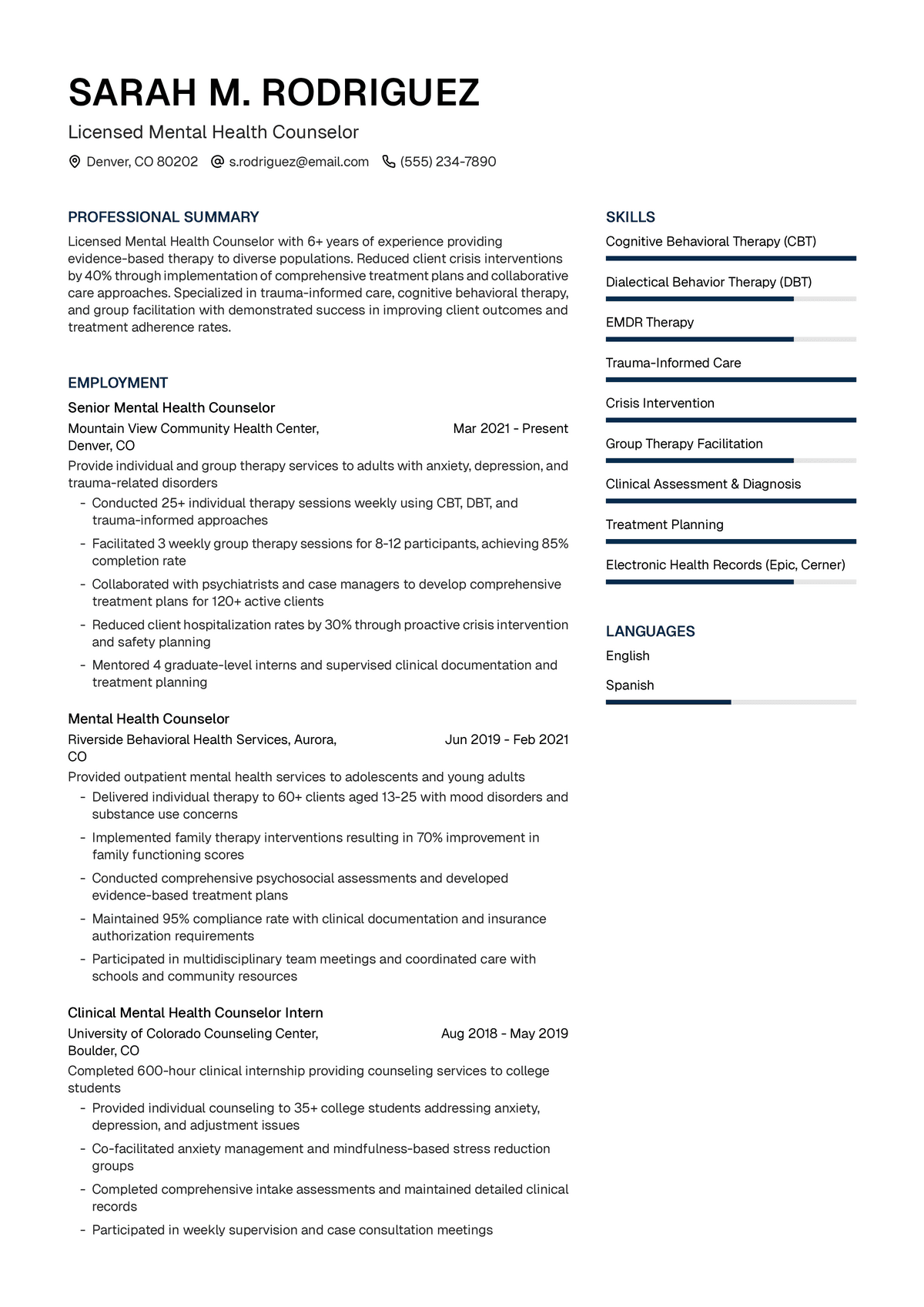 Mental Health Counselor