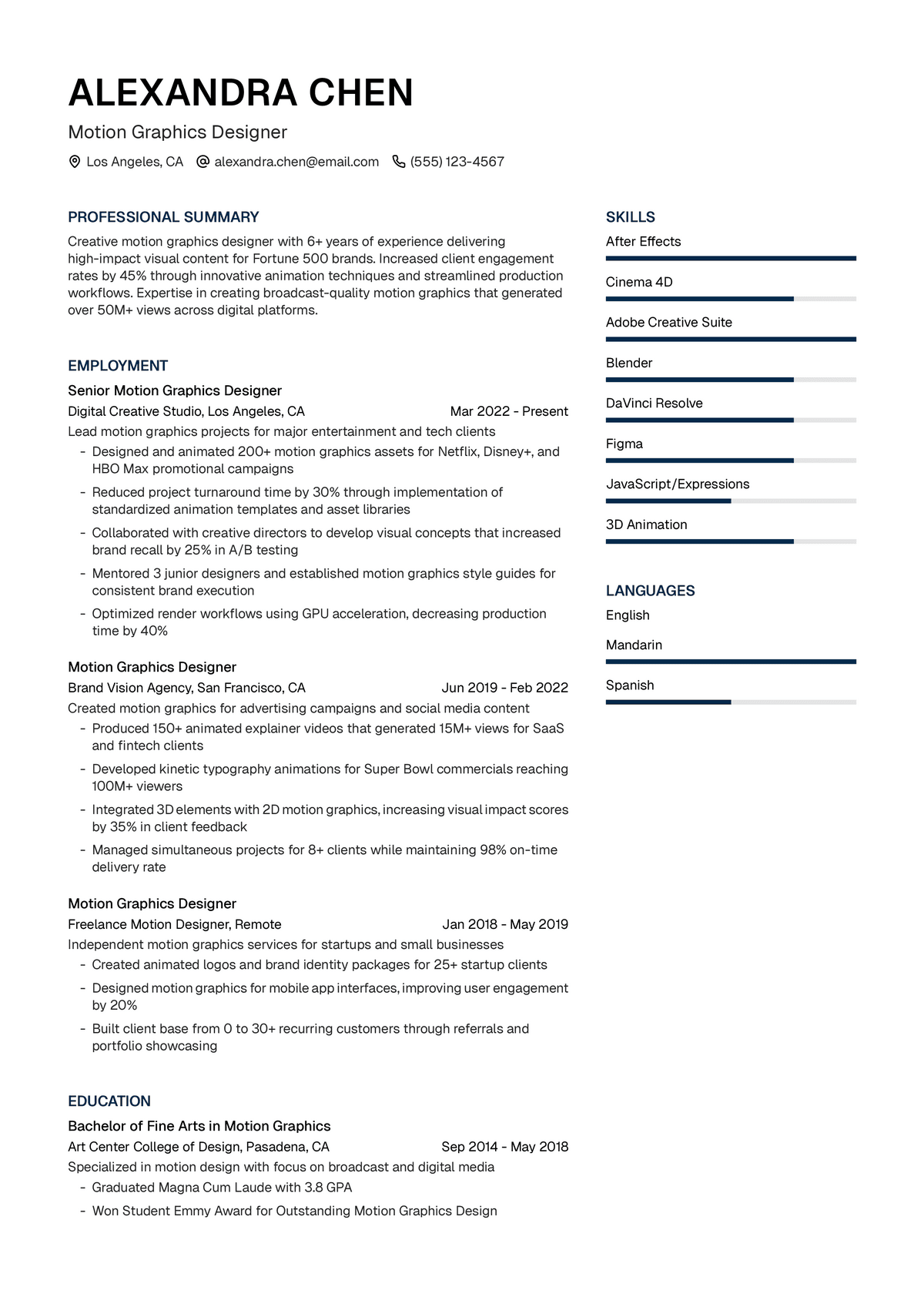 Motion Graphics Designer