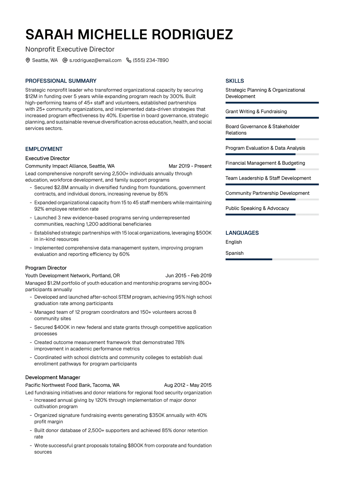 Nonprofit Executive Director