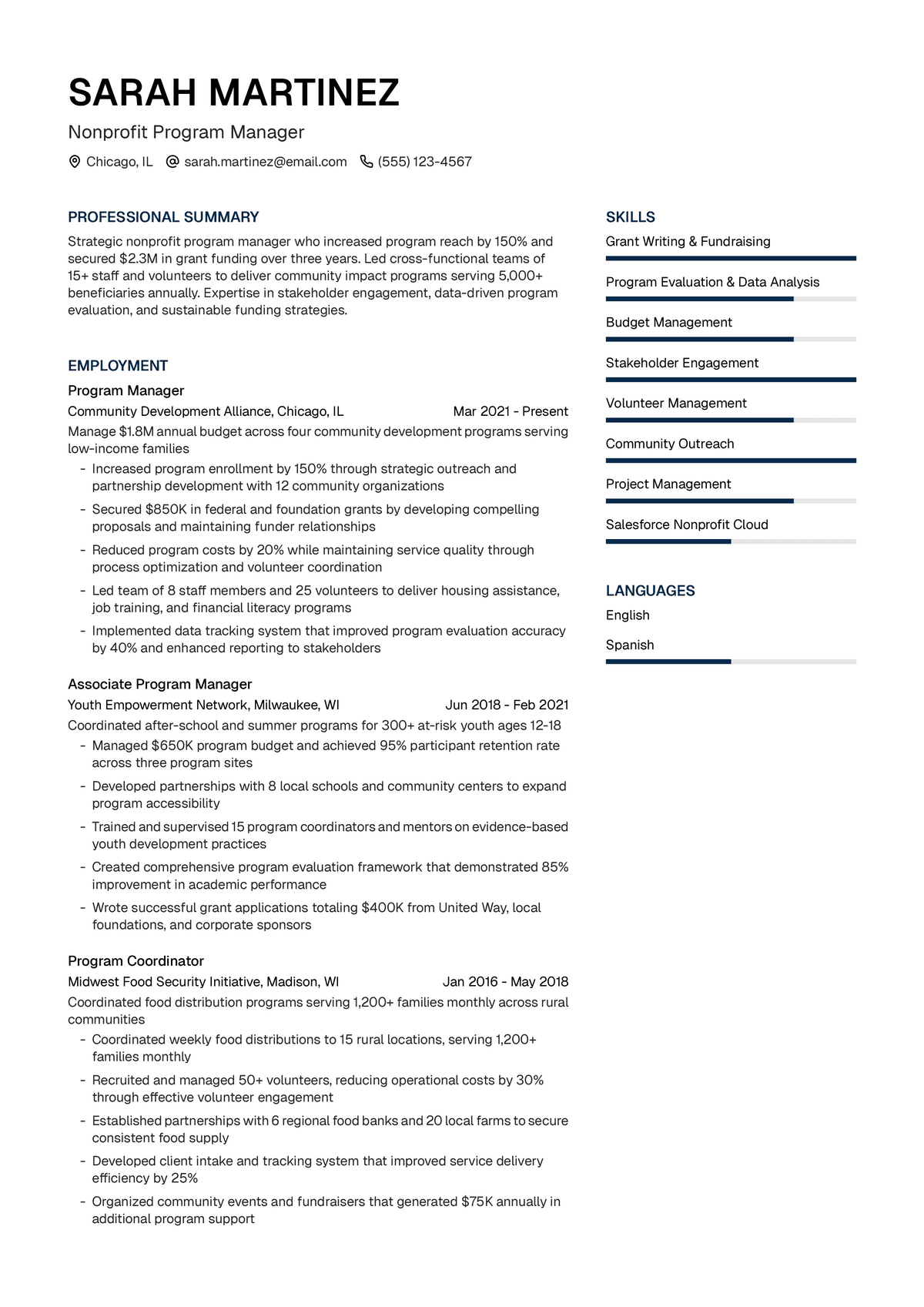 Nonprofit Program Manager