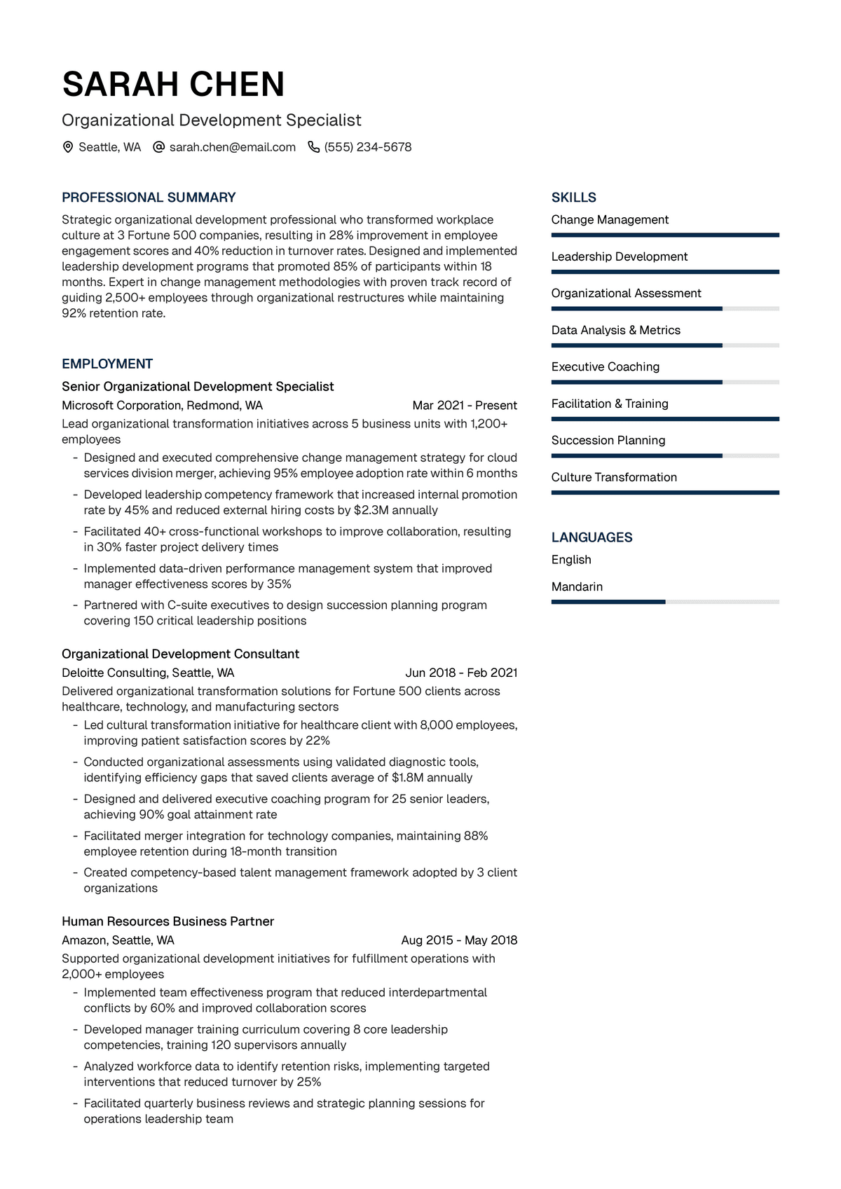 Organizational Development Specialist