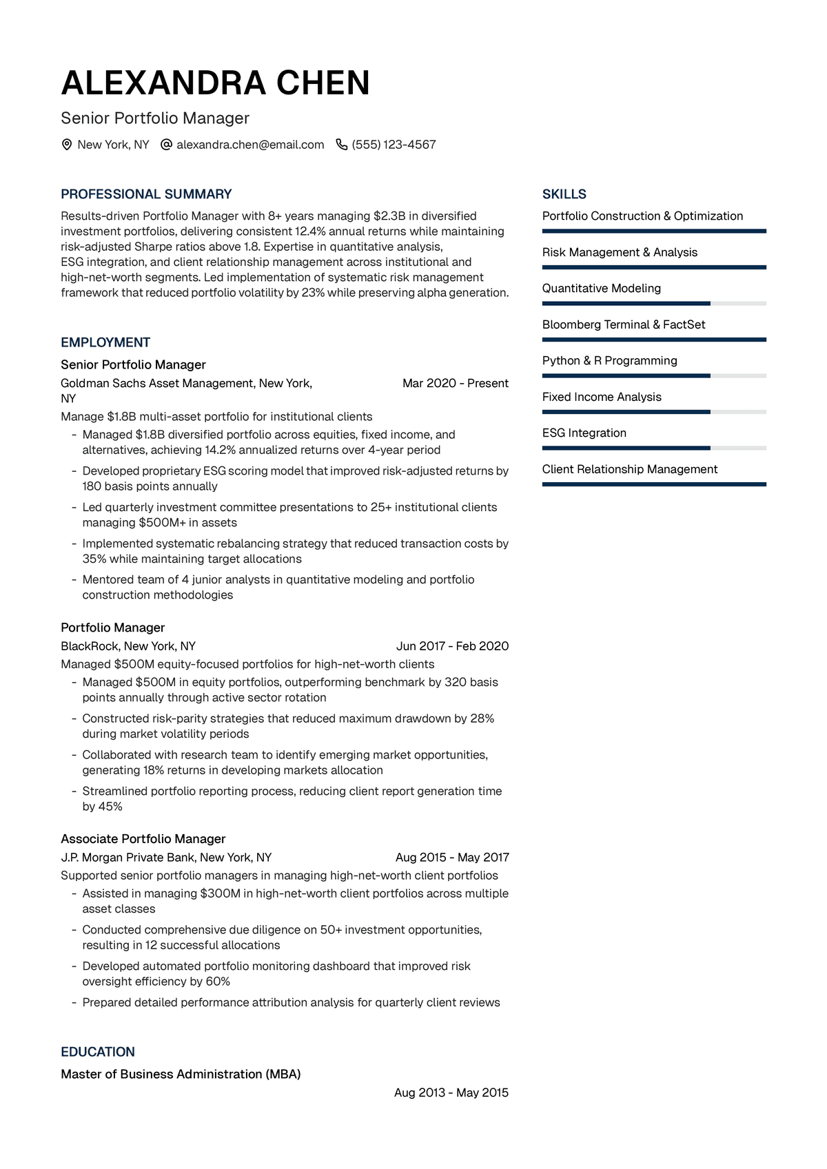 Portfolio Manager