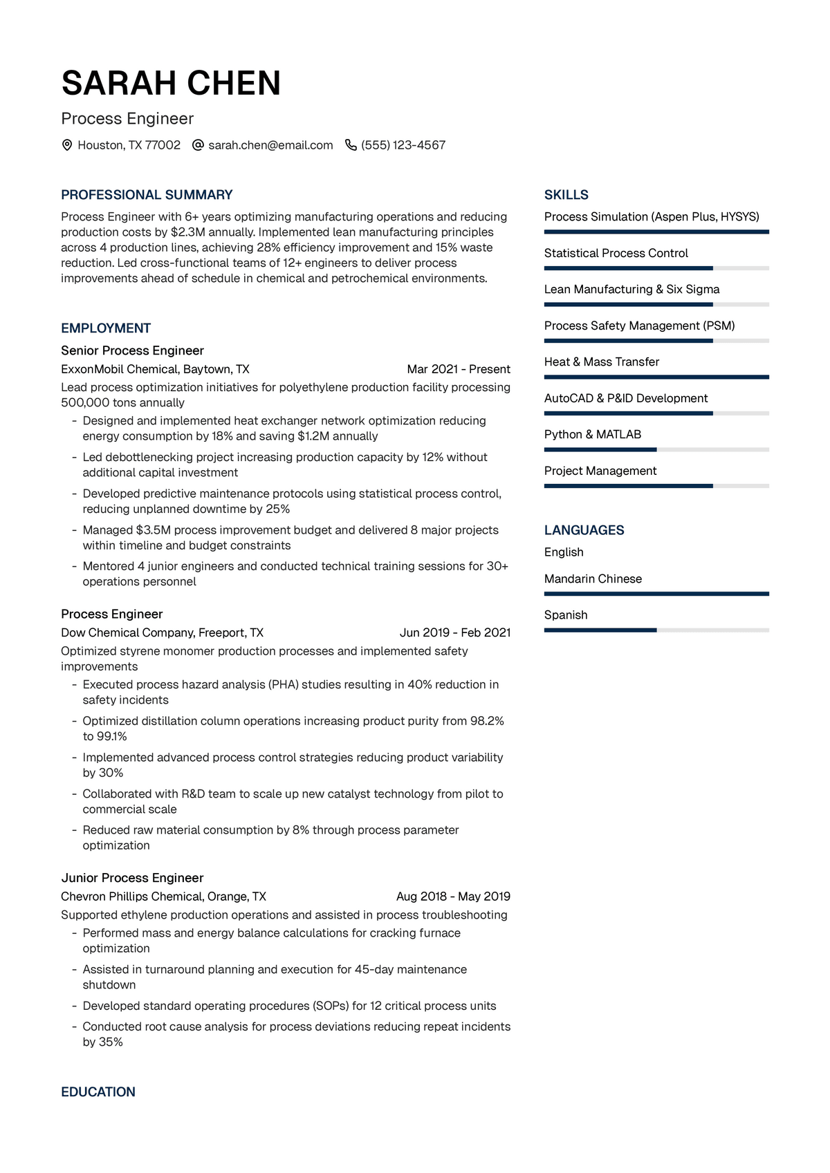 Process Engineer